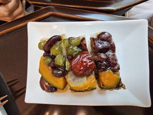 해당화 돌솥 전통차와 한과 플레이팅